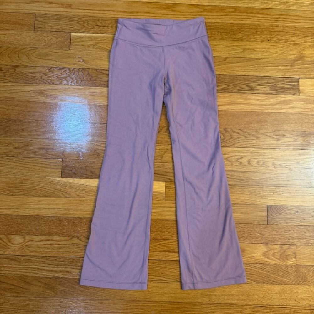 Athleta Girl High Rise Chit Chat Flare Pant Dark Mauve - Size M/8-10 25" inseam